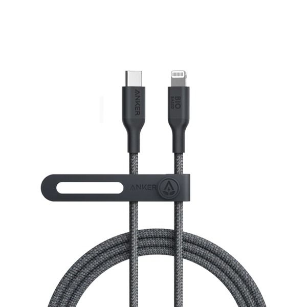 كيبل أنكر 542 من USB-C إلى Lightning مصنوع من نايلون طبيعي 0.9 متر | أسود كيبل أنكر 542 من USB-C إلى Lightning مصنوع من نايلون طبيعي 0.9 متر | أسود